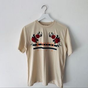 Urban Outfitters Kyoto Embroidered Tee Size M